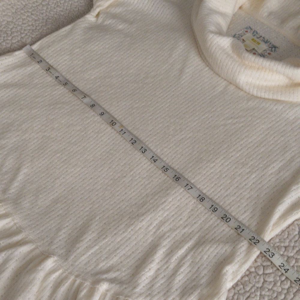 Maeve By Anthropologie Medium Addie Ruffled Hacci Pullover Sweater - Picture 12 of 17